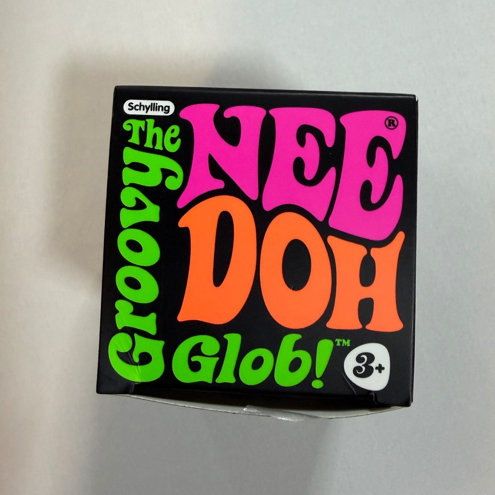 Schylling NeeDoh Groovy Glob Blue Stress‎ Ball Fidget Sensory Squeeze Toy⁠